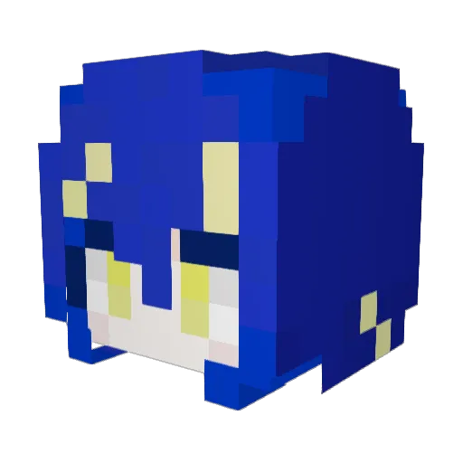 pudang__ Minecraft avatar head, 3D render