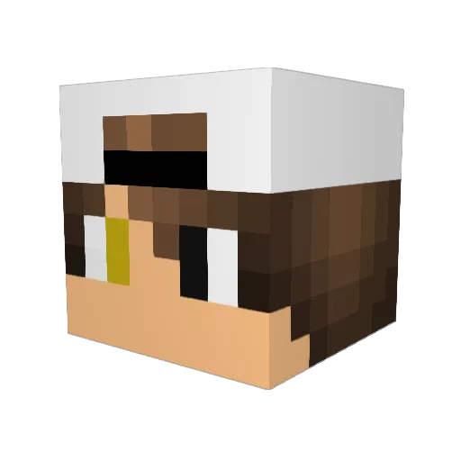 pudd1n_ Minecraft avatar head, 3D render