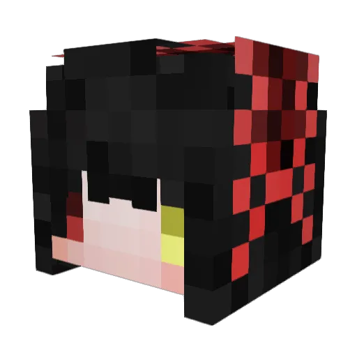 pudding0301 Minecraft avatar head, 3D render