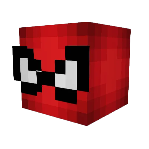 pudding_ears Minecraft avatar head, 3D render