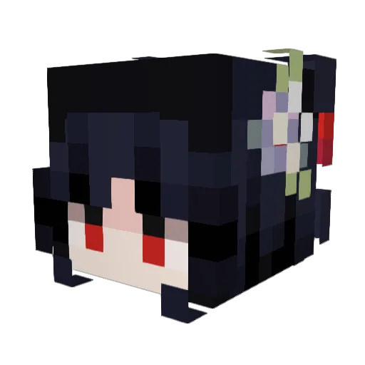 pudgio Minecraft avatar head, 3D render