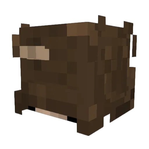 pudjl Minecraft avatar head, 3D render