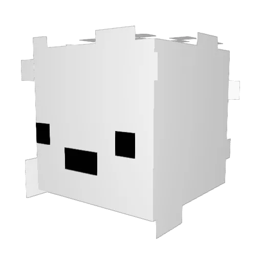 pudol Minecraft avatar head, 3D render