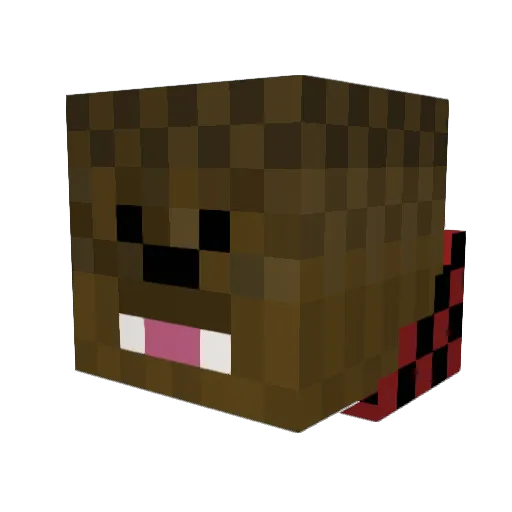 puf12 Minecraft avatar head, 3D render