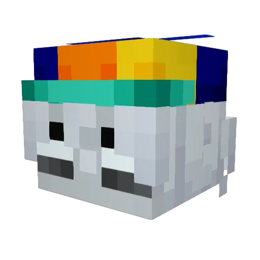 puffifishie Minecraft avatar head, 3D render