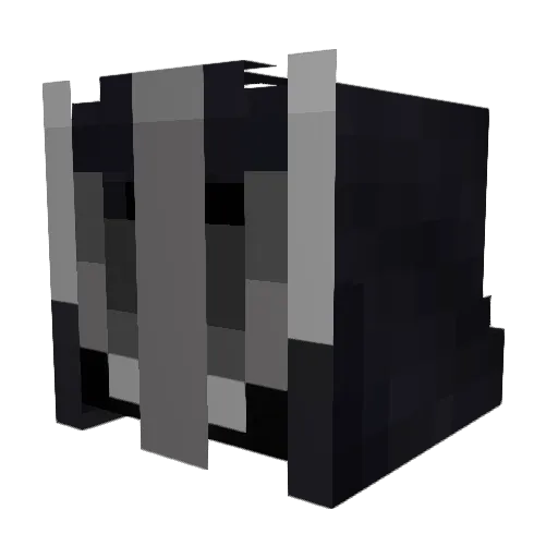 puffition Minecraft avatar head, 3D render