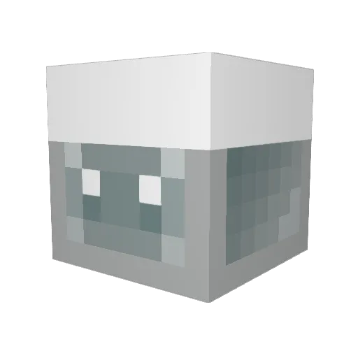 puffledrip Minecraft avatar head, 3D render