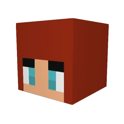 pufflehuffed Minecraft avatar head, 3D render