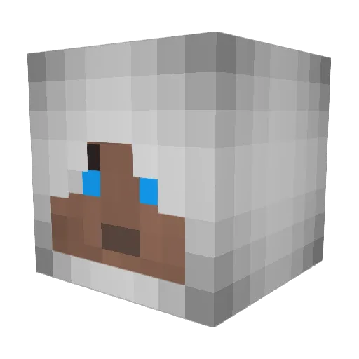 puffman123 Minecraft avatar head, 3D render