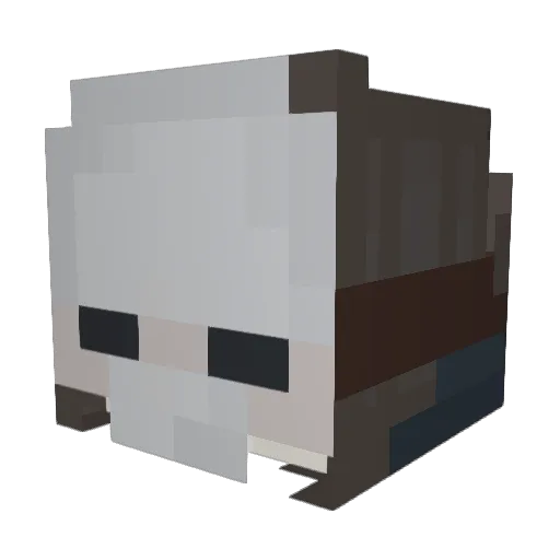 puffpp Minecraft avatar head, 3D render