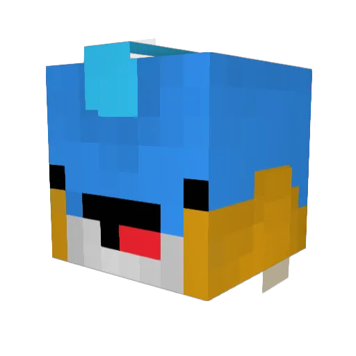puffpuff28 Minecraft avatar head, 3D render