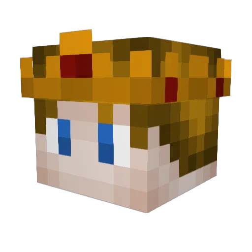 puffy_the_king Minecraft avatar head, 3D render