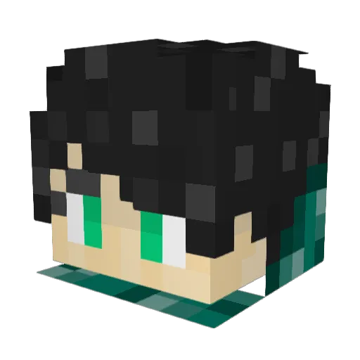 pufl8646 Minecraft avatar head, 3D render