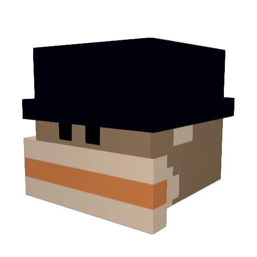 pug5219 Minecraft avatar head, 3D render