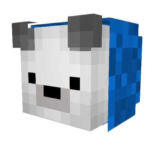 pugbeast Minecraft avatar head, 3D render