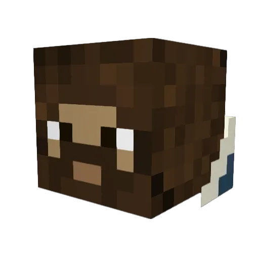 pugelipugeli Minecraft avatar head, 3D render