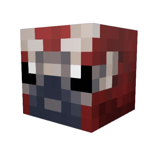 pugg0006 Minecraft avatar head, 3D render