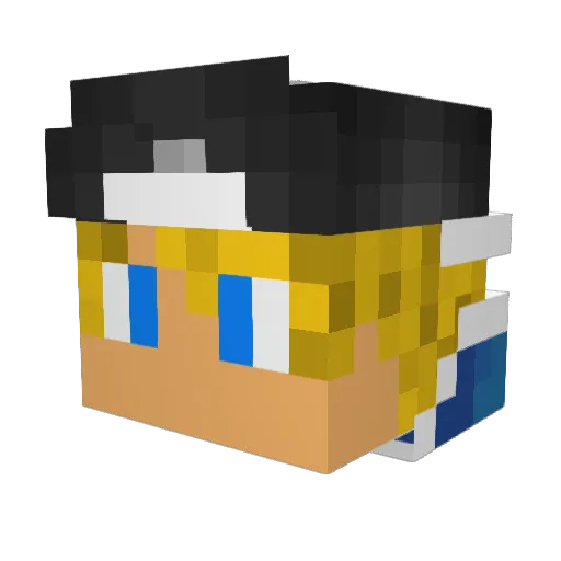 puglover94 Minecraft avatar head, 3D render