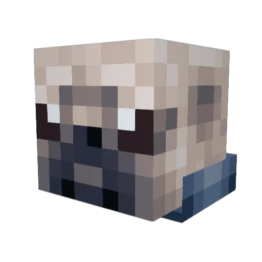 pugluver25 Minecraft avatar head, 3D render