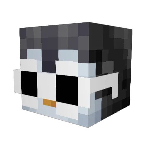 pugoxp Minecraft avatar head, 3D render