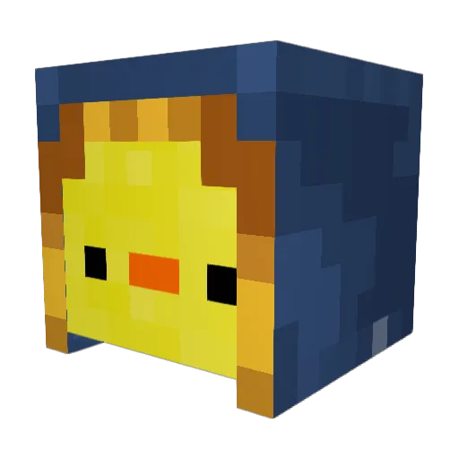 pugwars50 Minecraft avatar head, 3D render