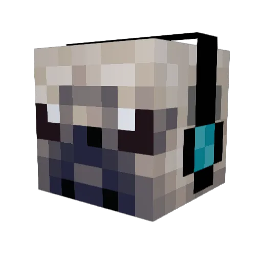 pugzilla45 Minecraft avatar head, 3D render