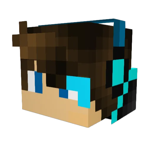 pugzta88 Minecraft avatar head, 3D render