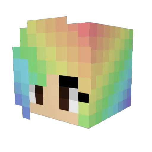 puh_duh Minecraft avatar head, 3D render