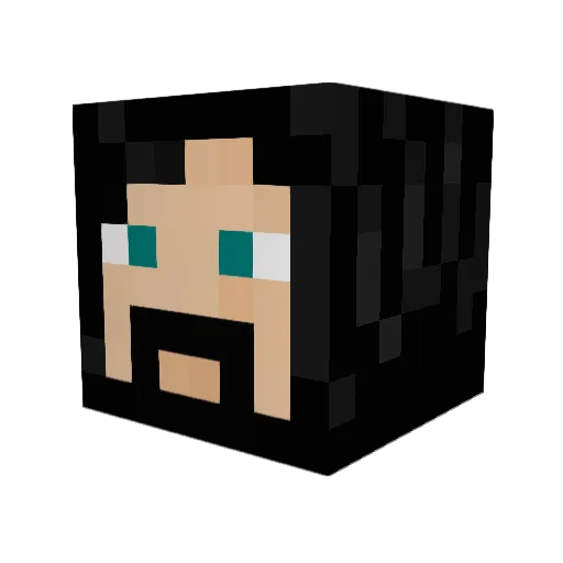 puiu0 Minecraft avatar head, 3D render