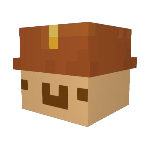 puiulei Minecraft avatar head, 3D render