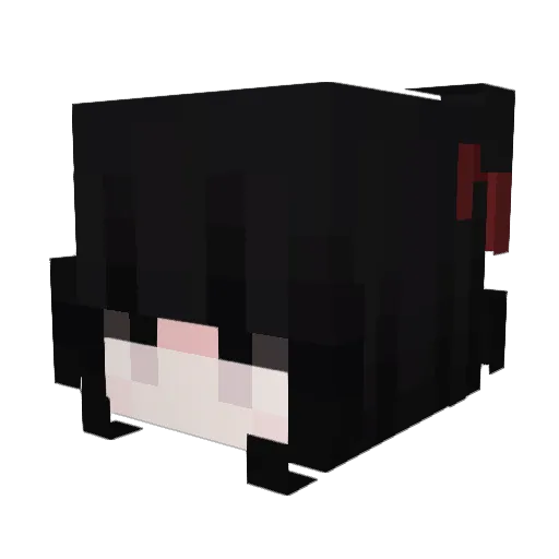 pukaa Minecraft avatar head, 3D render