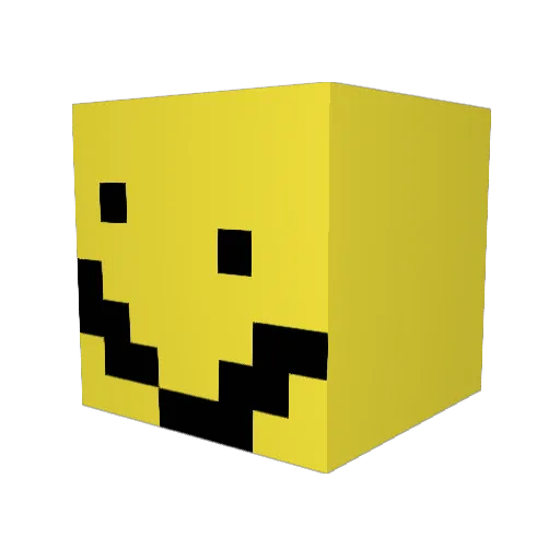 pukadoge Minecraft avatar head, 3D render