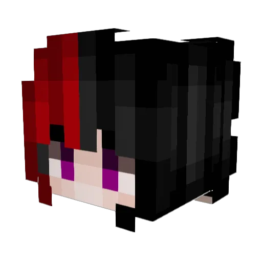 pukimcmeow Minecraft avatar head, 3D render