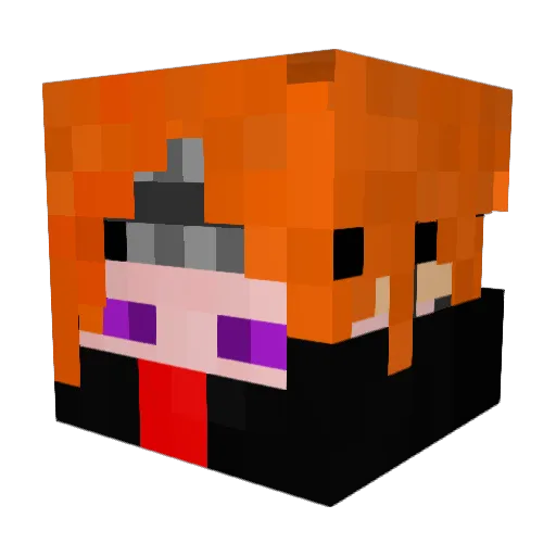 puko_95 Minecraft avatar head, 3D render