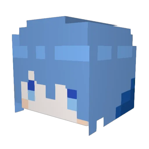 pukuppukku Minecraft avatar head, 3D render