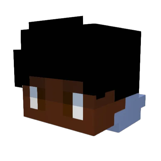 pulce Minecraft avatar head, 3D render