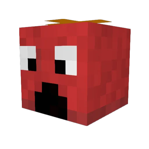 pull0121 Minecraft avatar head, 3D render
