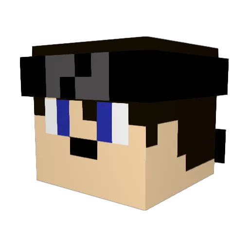 puller89 Minecraft avatar head, 3D render