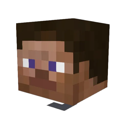 pulsar420 Minecraft avatar head, 3D render
