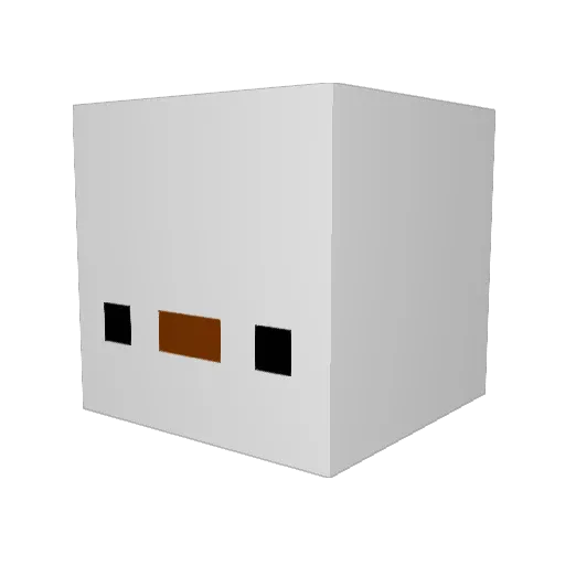 pulsey2011 Minecraft avatar head, 3D render