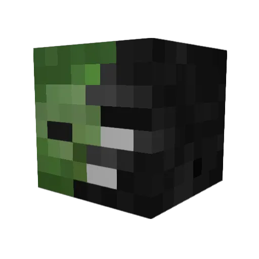 puluuz Minecraft avatar head, 3D render