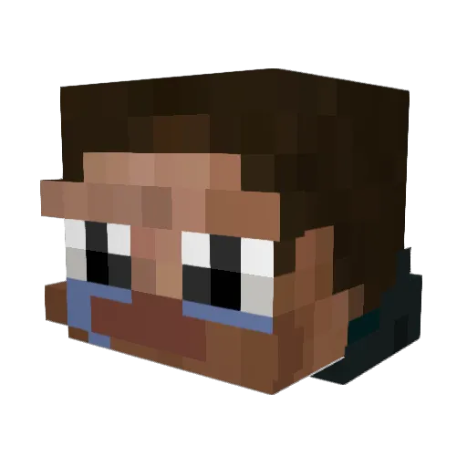 pumaderking Minecraft avatar head, 3D render