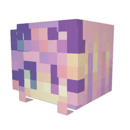 pumkinscissors Minecraft avatar head, 3D render