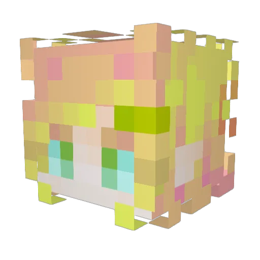 pumookell Minecraft avatar head, 3D render