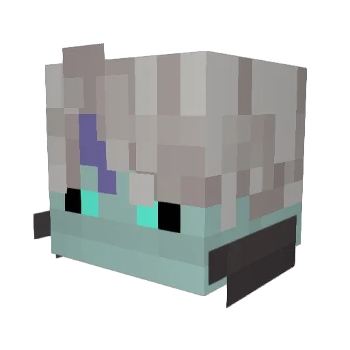 pumpken_muffen Minecraft avatar head, 3D render