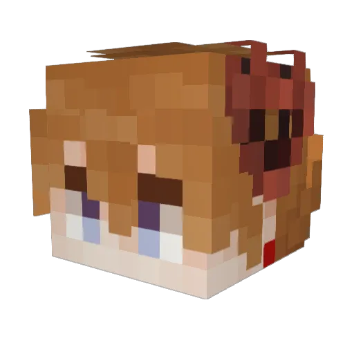 pumpkin1512321 Minecraft avatar head, 3D render