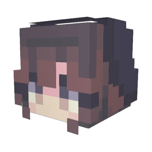 pumpkin2004 Minecraft avatar head, 3D render