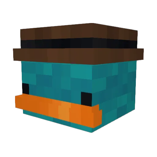 pumpkin_3ater Minecraft avatar head, 3D render
