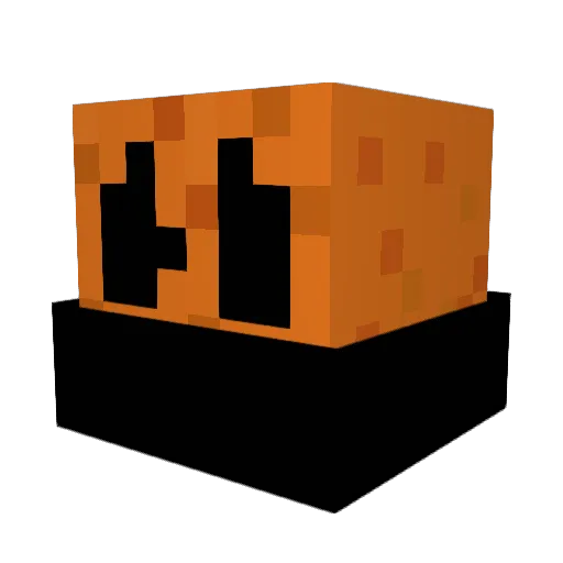 pumpkin_fa Minecraft avatar head, 3D render