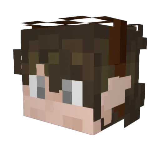 pumpkin_gh0sts Minecraft avatar head, 3D render